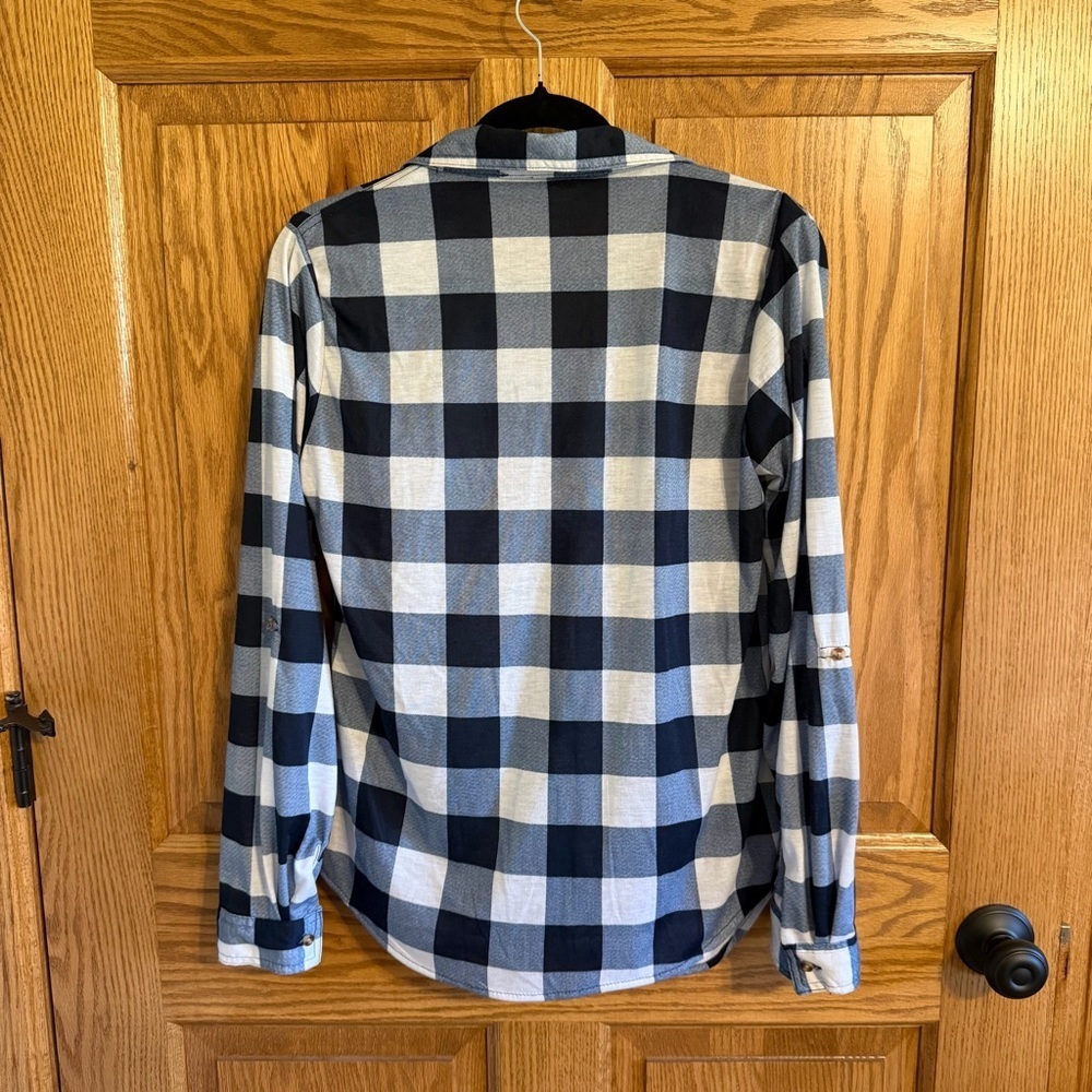 Passport Blue and White Checkered Shirt - Picture 3 of 3